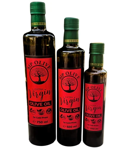 Sip Olive Extra Virgin Olive Oil in glass bottle